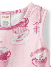 Girls Teacup Tiered Dress - Time for Tea